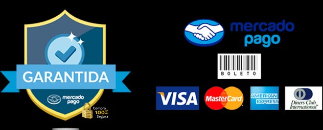 Compra Garantida Mercado Pago — pagamento 100% seguro com PIX, boleto, Visa, Mastercard, American Express e Diners